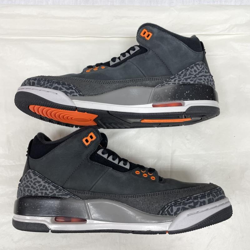 ナイキ NIKE スニーカー スニーカー CT8532-080 Air Jordan 3 Retro Fear エアジョーダン3 レトロ フィアー 26.0cm 黒 / ブラック / black メンズ USED 古着 中古 50133080