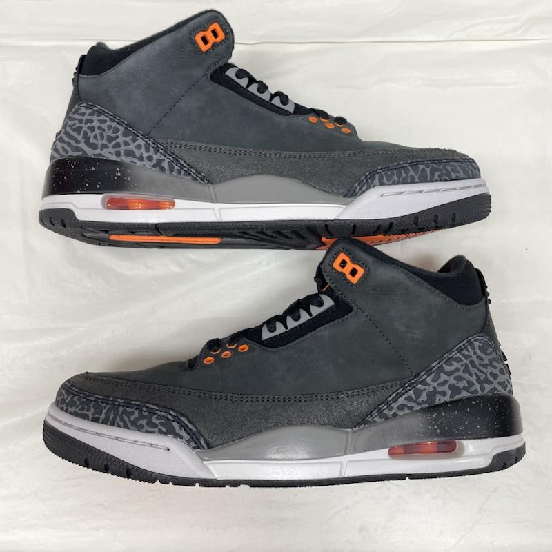 ナイキ NIKE スニーカー スニーカー CT8532-080 Air Jordan 3 Retro Fear エアジョーダン3 レトロ フィアー 26.0cm 黒 / ブラック / black メンズ USED 古着 中古 50133080