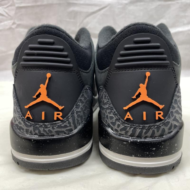 ナイキ NIKE スニーカー スニーカー CT8532-080 Air Jordan 3 Retro Fear エアジョーダン3 レトロ フィアー 26.0cm 黒 / ブラック / black メンズ USED 古着 中古 50133080