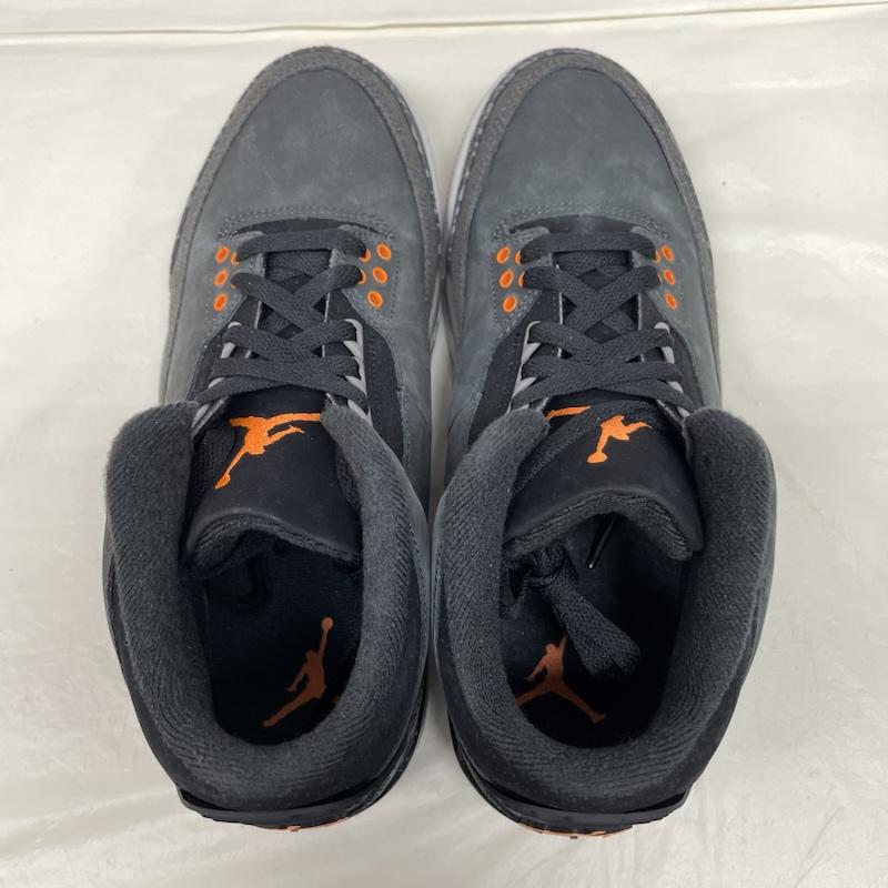 ナイキ NIKE スニーカー スニーカー CT8532-080 Air Jordan 3 Retro Fear エアジョーダン3 レトロ フィアー 26.0cm 黒 / ブラック / black メンズ USED 古着 中古 50133080