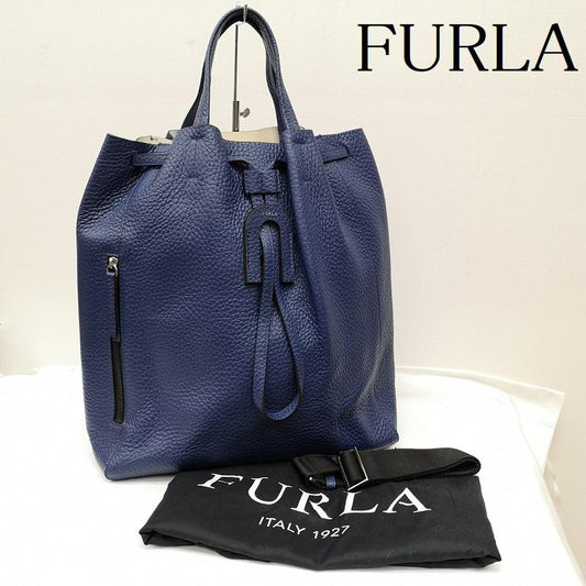フルラ FURLA トートバッグ トートバッグ 2way レザー トートバッグ 巾着型 - 青 / ブルー / blue レディース USED 古着 中古 50133087