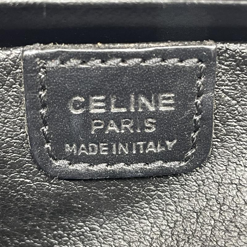 セリーヌ CELINE ポーチ ポーチ マカダム柄 PVC BRW 総柄 化粧ポーチ オールレザー ゴールド金具 - 総柄 茶 / ブラウン / brown レディース USED 古着 中古 50133107