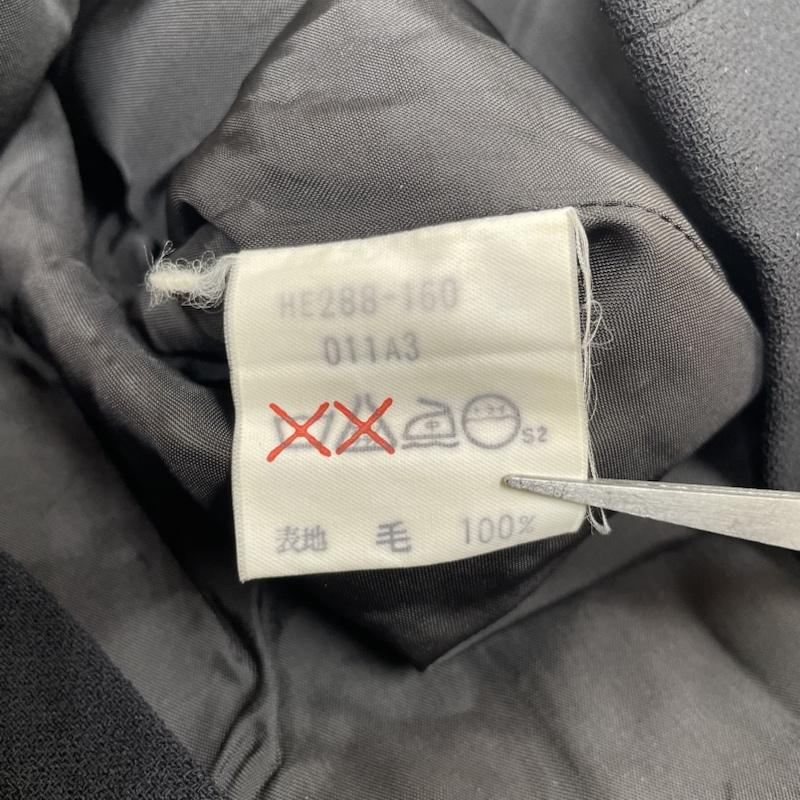 イヴサンローラン Yves Saint Laurent スカート ひざ丈スカート スリット入り ひざ丈 台形スカート タイト サイドジップ 無地 L 無地 黒 / ブラック / black レディース USED 古着 中古 50133120