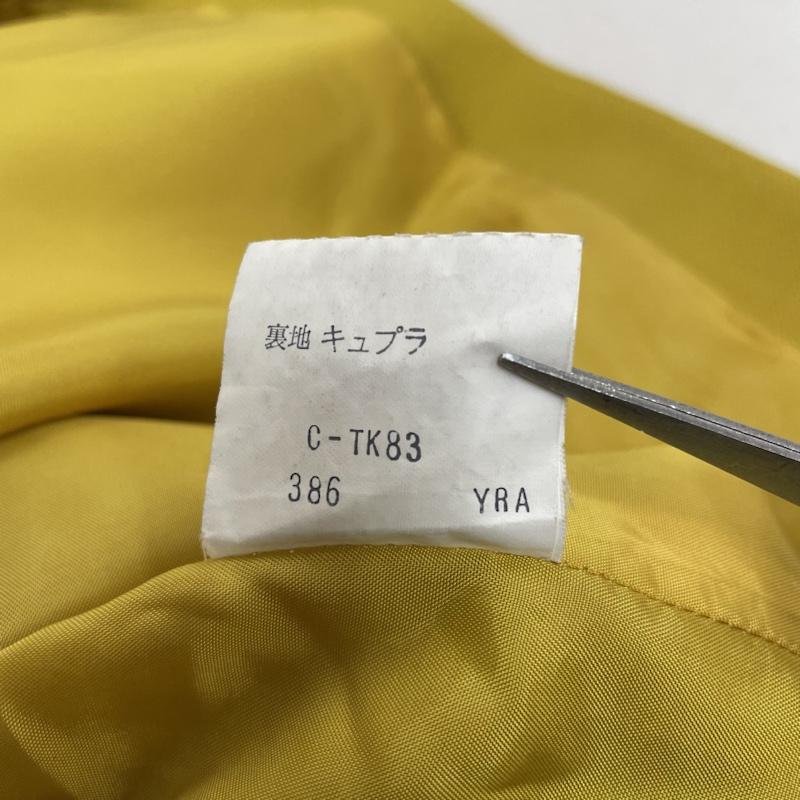 イヴサンローラン Yves Saint Laurent スカート ひざ丈スカート ひざ丈 スカート 無地 タイト スリット入り 裏地付き ウール ミディ丈 M 無地 マスタード / マスタード / レディース USED 古着 中古 50133122
