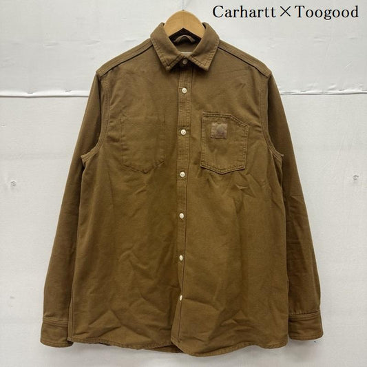 カーハート Carhartt シャツ、ブラウス 長袖 Toogood レギュラーカラー ワーク シャツ XS 茶 / ブラウン / brown メンズ USED 古着 中古 50133130