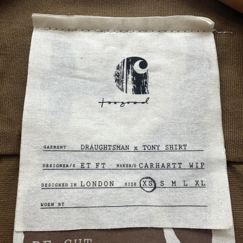 カーハート Carhartt シャツ、ブラウス 長袖 Toogood レギュラーカラー ワーク シャツ XS 茶 / ブラウン / brown メンズ USED 古着 中古 50133130