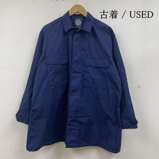 古着 USED ジャケット、上着 ジャンパー、ブルゾン USCG リップストップ BDU ユーティリティ シャツジャケット アメリカ沿岸警備隊 サイズ45R - ロゴ、文字 X 刺繍 青 / ブルー / blue メンズ USED 古着 中古 50133249