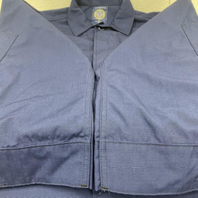 古着 USED ジャケット、上着 ジャンパー、ブルゾン USCG リップストップ BDU ユーティリティ シャツジャケット アメリカ沿岸警備隊 サイズ45R - ロゴ、文字 X 刺繍 青 / ブルー / blue メンズ USED 古着 中古 50133249
