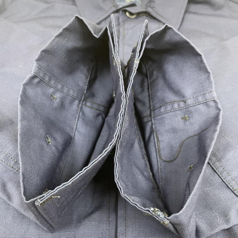 古着 USED ジャケット、上着 ジャンパー、ブルゾン USCG リップストップ BDU ユーティリティ シャツジャケット アメリカ沿岸警備隊 サイズ45R - ロゴ、文字 X 刺繍 青 / ブルー / blue メンズ USED 古着 中古 50133249