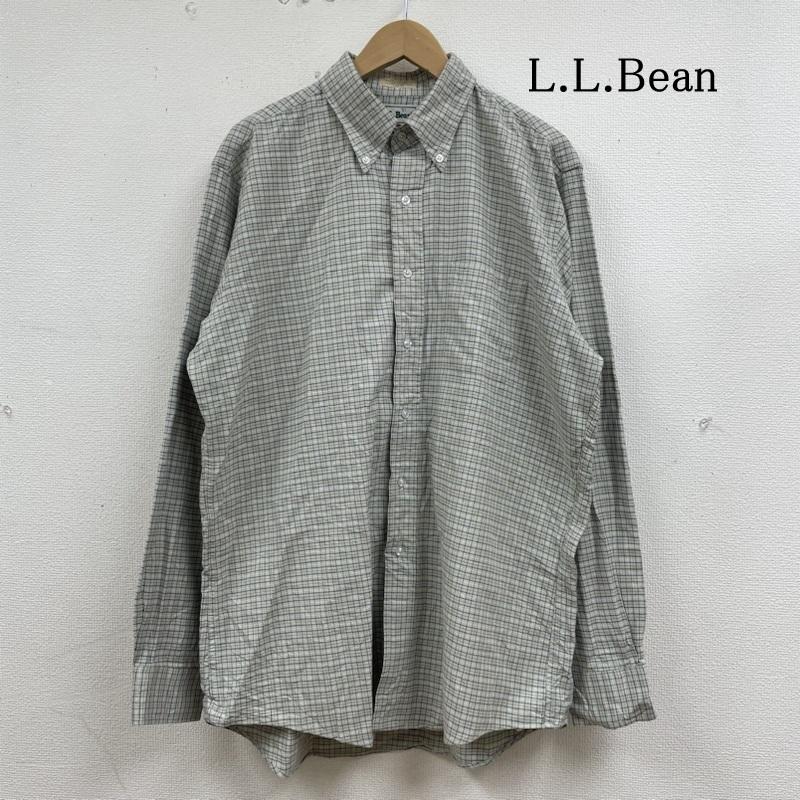エルエルビーン L.L.Bean シャツ、ブラウス 長袖 長袖 シャツ USA製 90s チェック柄 ボタンダウン マルチカラー サイズ16 1/2-35 大きめ - チェック マルチカラー / マルチカラー / multicolor メンズ USED 古着 中古 50133251
