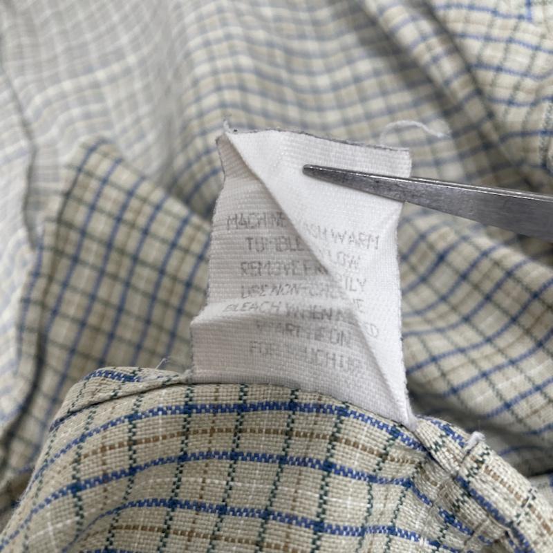 エルエルビーン L.L.Bean シャツ、ブラウス 長袖 長袖 シャツ USA製 90s チェック柄 ボタンダウン マルチカラー サイズ16 1/2-35 大きめ - チェック マルチカラー / マルチカラー / multicolor メンズ USED 古着 中古 50133251