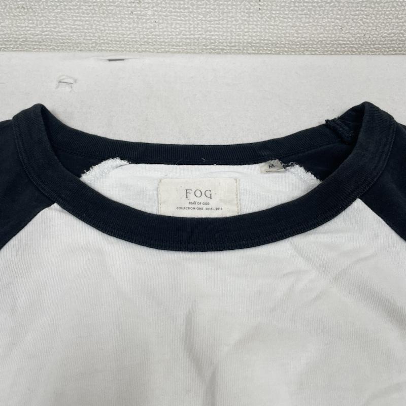 フォグ フィア オブ ゴッド FOG FEAR OF GOD Tシャツ 七分袖 ラグランスリーブ 7分袖 Tシャツ クルーネック カットソー 無地 ロング丈 サイドスリット入り M 無地 白 / ホワイト / white X 黒 / ブラック / black メンズ USED 古着 中古 50133270