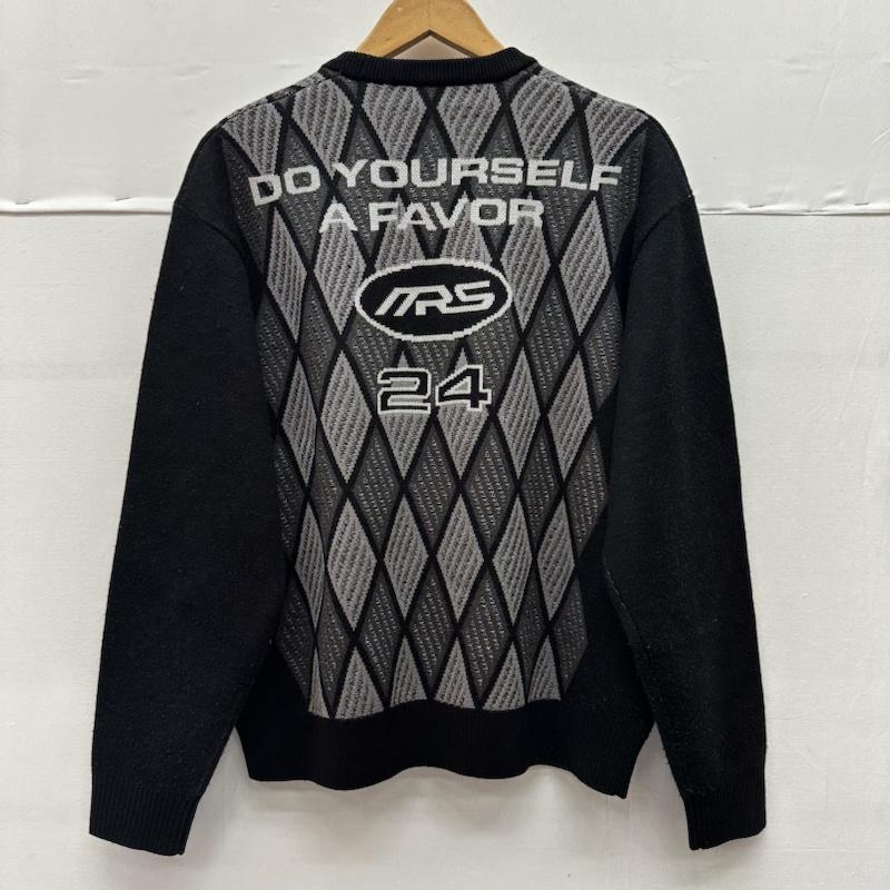 シュプリーム Supreme ニット、セーター 長袖 24AW Martine Rose Sweater アーガイル クルーネック ニット S 黒 / ブラック / black メンズ USED 古着 中古 50133307