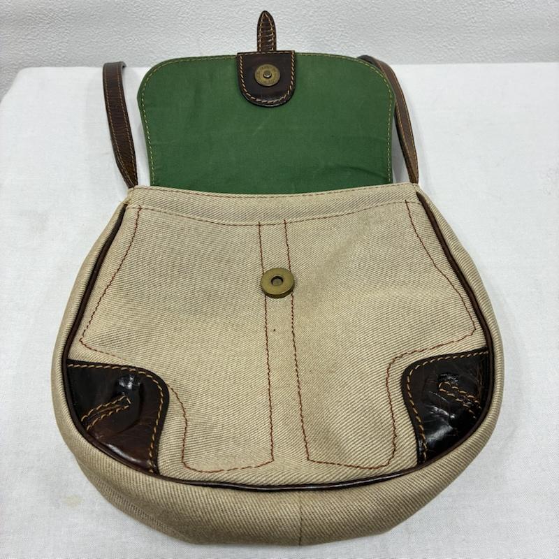 ダコタ Dakota ショルダーバッグ ショルダーバッグ キャンバス レザー 真鍮 ホースシュー 斜め掛け ショルダー バッグ ポーチ - ナチュラル / ナチュラル / X 茶 / ブラウン / brown レディース USED 古着 中古 50133320