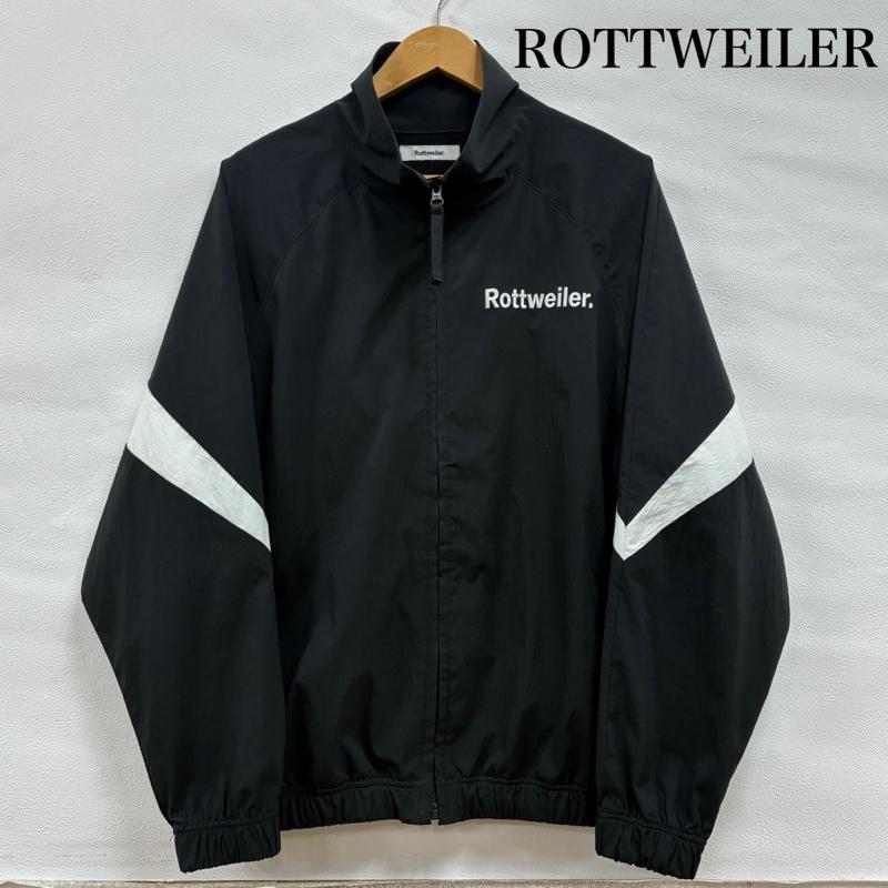 ロットワイラー ROTTWEILER ジャケット、上着 ジャンパー、ブルゾン 20ss 撥水 スパンライク タイプライター ストレッチ ナイロン トラックジャケット RW20S0101 S ワンポイント X ロゴ、文字 X 刺繍 黒 / ブラック / black X 白 / ホワイト / white メンズ USED 古着 中古 50133352