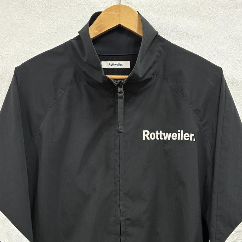 ロットワイラー ROTTWEILER ジャケット、上着 ジャンパー、ブルゾン 20ss 撥水 スパンライク タイプライター ストレッチ ナイロン トラックジャケット RW20S0101 S ワンポイント X ロゴ、文字 X 刺繍 黒 / ブラック / black X 白 / ホワイト / white メンズ USED 古着 中古 50133352