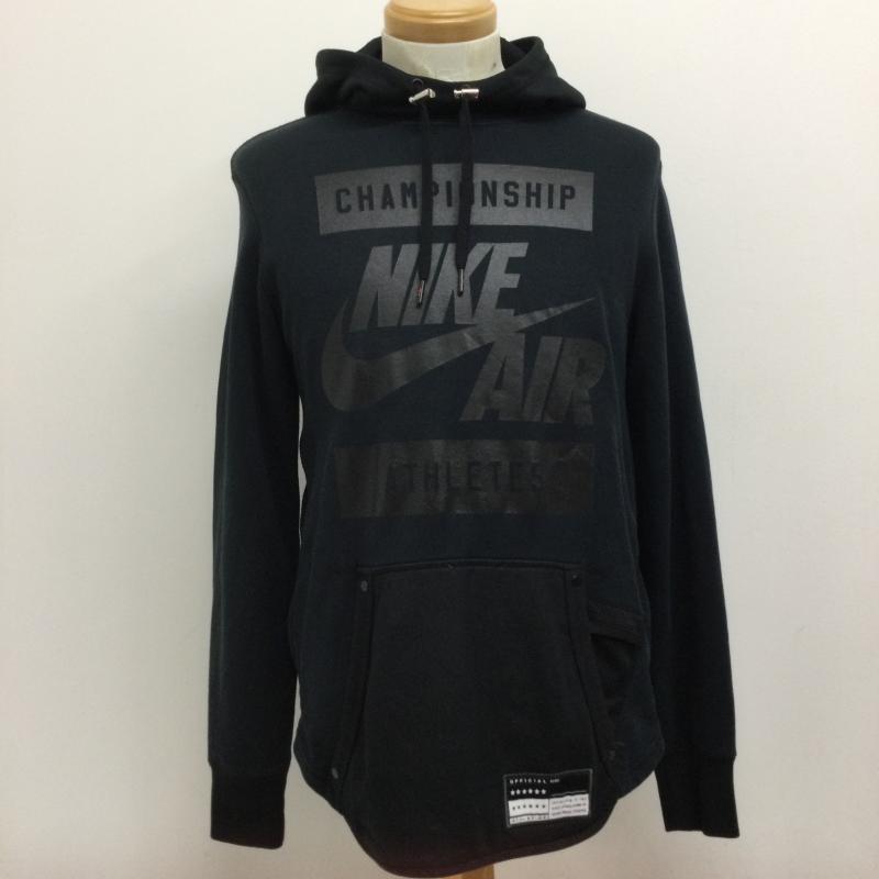 ナイキ NIKE パーカー 長袖 ナイキ NIKE パーカー プルオーバー メンズ エア nike Air Pullover Hoodie Pull Over Hoody Parker 802639-010 ice filed icefield S プリント 黒 / ブラック / black メンズ USED 古着 中古 50133366