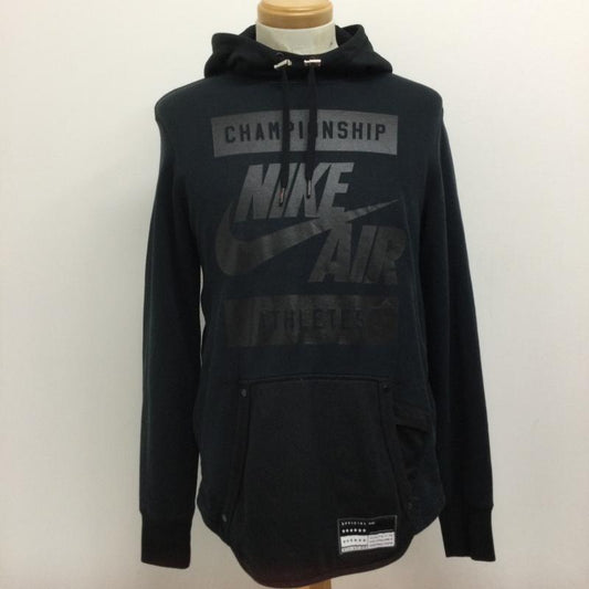 ナイキ NIKE パーカー 長袖 ナイキ NIKE パーカー プルオーバー メンズ エア nike Air Pullover Hoodie Pull Over Hoody Parker 802639-010 ice filed icefield S プリント 黒 / ブラック / black メンズ USED 古着 中古 50133366