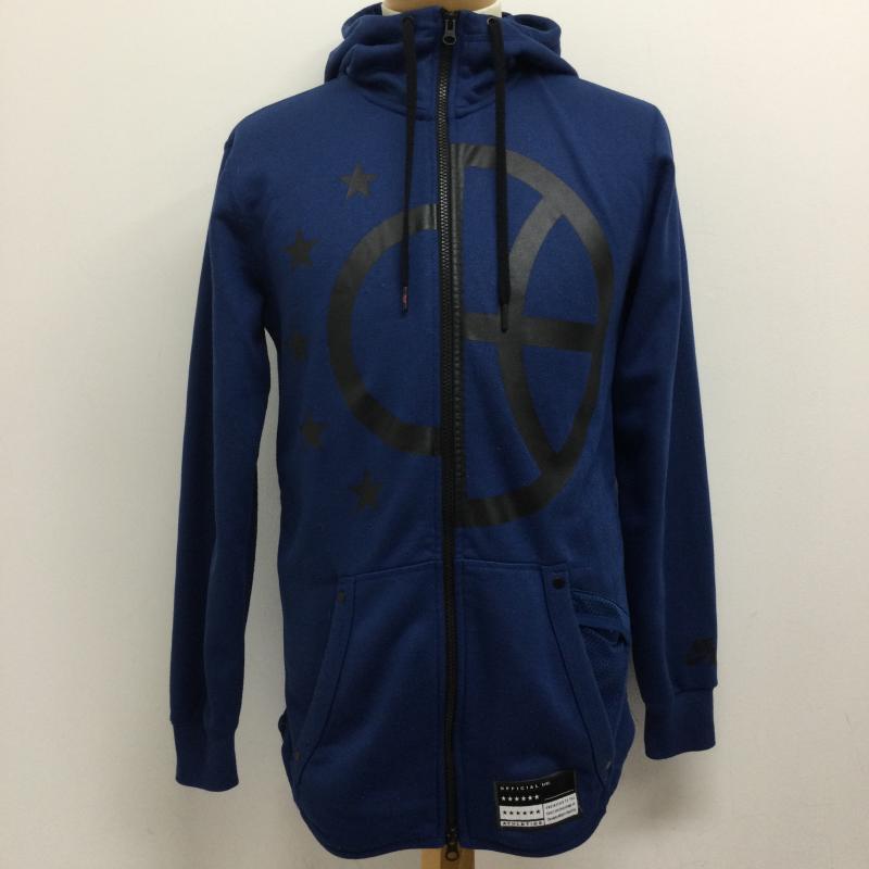 ナイキ NIKE パーカー 長袖 NIKE パーカー ジップアップ メンズ エア フル ジップ フーディ  nike Air Full Zip Hoodie Zip up Hoody Parker 802626-423 ice field icefield S プリント 青 / ブルー / blue メンズ USED 古着 中古 50133367