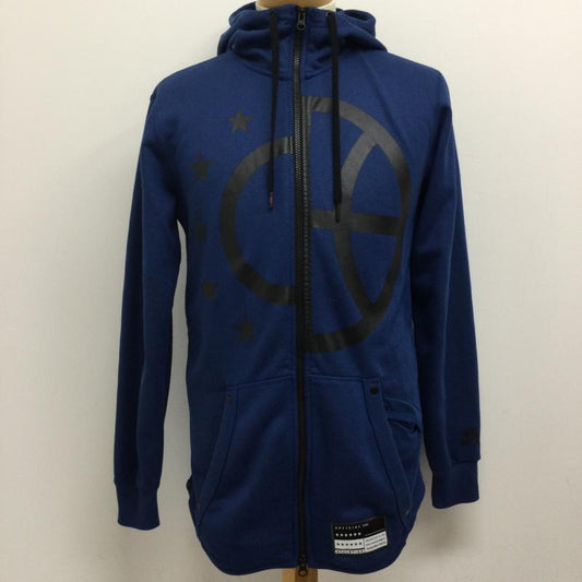 ナイキ NIKE パーカー 長袖 NIKE パーカー ジップアップ メンズ エア フル ジップ フーディ  nike Air Full Zip Hoodie Zip up Hoody Parker 802626-423 ice field icefield S プリント 青 / ブルー / blue メンズ USED 古着 中古 50133367