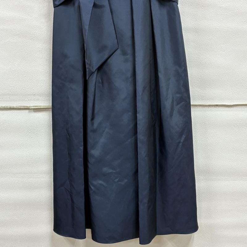 エメ AIMER ワンピース ロングスカート Acret ノースリーブ パーティ ドレス ワンピース レースアップ リボン ベルト M 無地 紺 / ネイビー / navy レディース USED 古着 中古 50133377