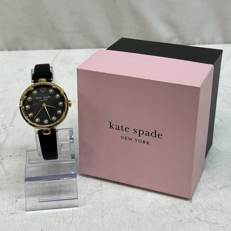 ケイトスペード Kate Spade 腕時計 アナログ（クォーツ式） ホランド ブラック レザー ウォッチ KSW1808 - レディース USED 古着 中古 50133446