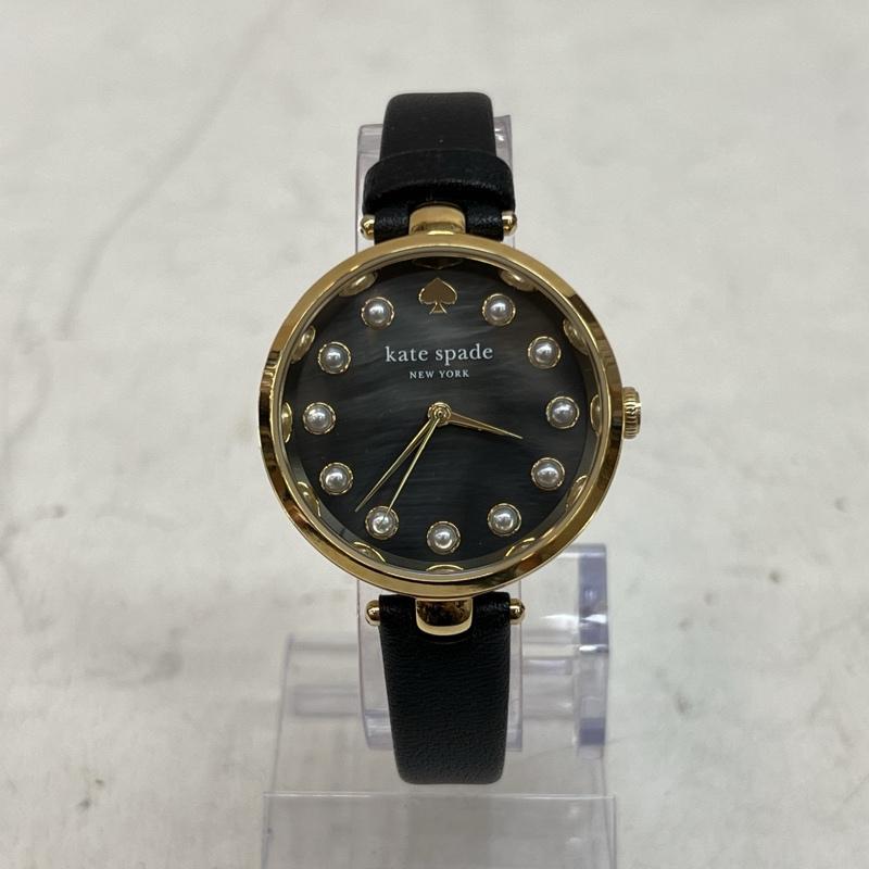 ケイトスペード Kate Spade 腕時計 アナログ（クォーツ式） ホランド ブラック レザー ウォッチ KSW1808 - レディース USED 古着 中古 50133446