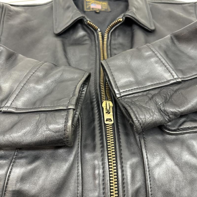 ヴァンソン VANSON ジャケット、上着 レザージャケット USA製 IKE LEATHER JACKET TALON アイク シングル ライダース レザー ジャケット 36 黒 / ブラック / black メンズ USED 古着 中古 50133487