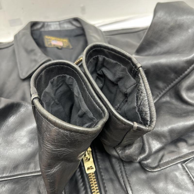 ヴァンソン VANSON ジャケット、上着 レザージャケット USA製 IKE LEATHER JACKET TALON アイク シングル ライダース レザー ジャケット 36 黒 / ブラック / black メンズ USED 古着 中古 50133487