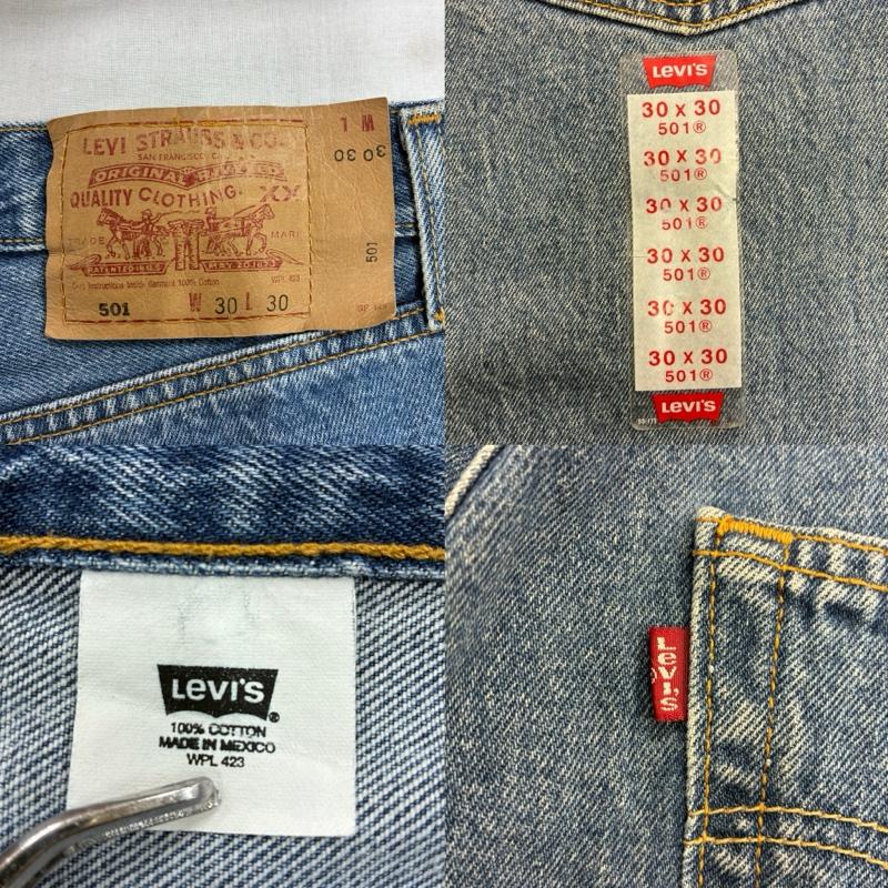 リーバイス Levi s パンツ デニム、ジーンズ 501 メキシコ製 00’s ストレート デニム パンツ 00501-0193 2002年製 30インチ ワンポイント インディゴ / インディゴ / Indigo メンズ USED 古着 中古 50133533