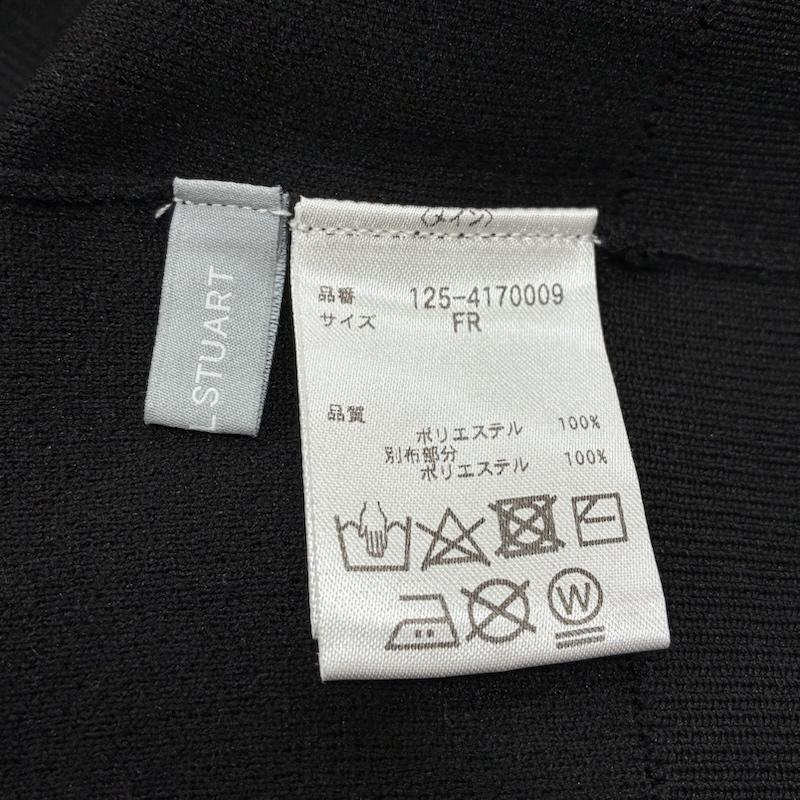 ジル バイ ジルスチュアート JILL by JILLSTUART ニット、セーター 七分袖 ホイップ フリル little knit ニット セーター パール FREE 黒 / ブラック / black X 白 / ホワイト / white レディース USED 古着 中古 50133541