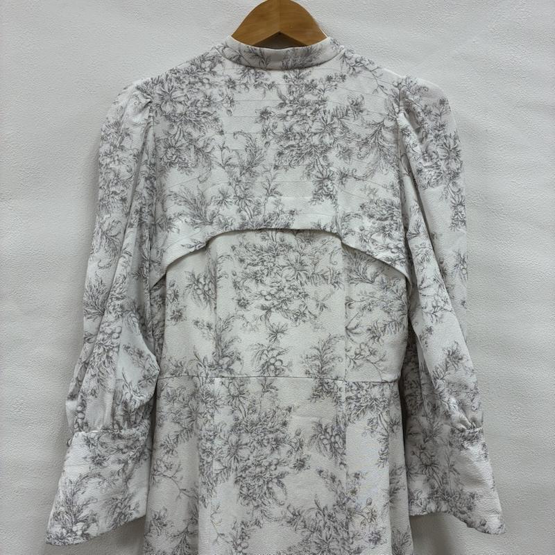 スナイデル SNIDEL ワンピース ロングスカート 23AW Sustaina デコルテ オープン バリエ ワンピ SWFO225038 1 花柄 白 / ホワイト / white X 灰 / グレー / gray レディース USED 古着 中古 50133548