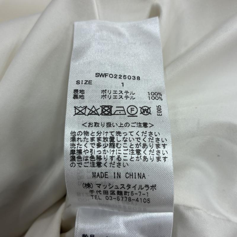 スナイデル SNIDEL ワンピース ロングスカート 23AW Sustaina デコルテ オープン バリエ ワンピ SWFO225038 1 花柄 白 / ホワイト / white X 灰 / グレー / gray レディース USED 古着 中古 50133548