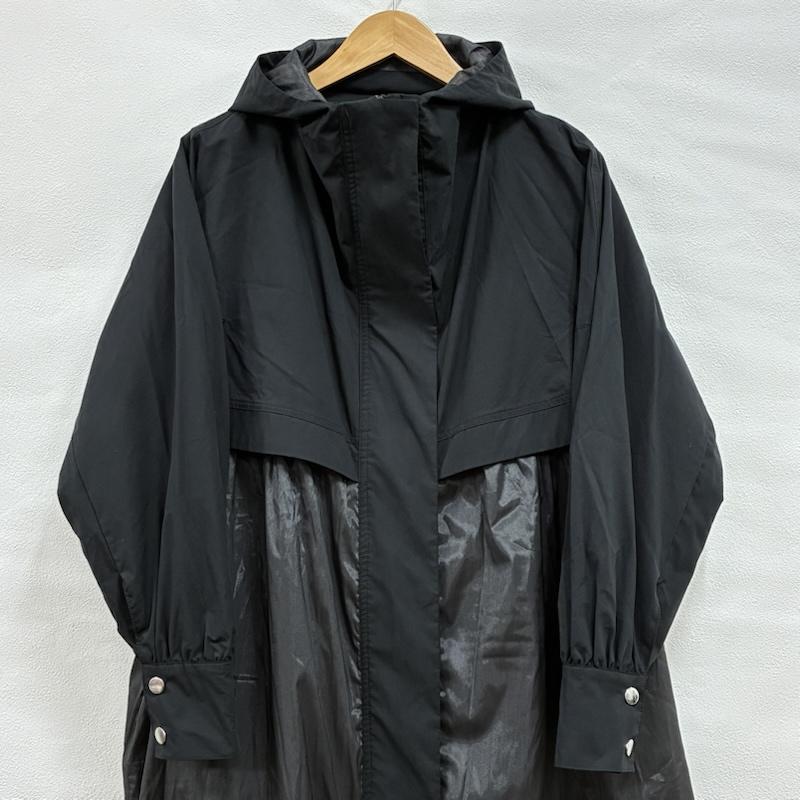 ローズバッド ROSE BUD コート コート一般 20ss シアー ロング コート 切替 フード パーカー 604-0120003 FREE 黒 / ブラック / black レディース USED 古着 中古 50133560