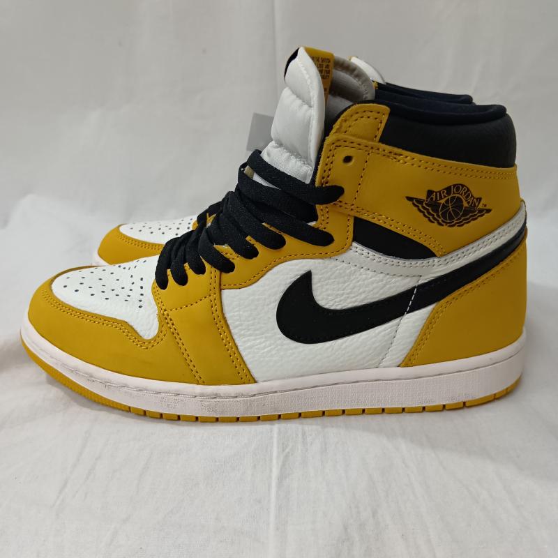 ナイキ NIKE スニーカー スニーカー NIKE ナイキ Air Jordan 1 Retro High OG ナイキ エアジョーダン 1 レトロ ハイ オリジナル イエローオークル DZ5485-701 26.5cm ロゴ、文字 黒 / ブラック / black X 白 / ホワイト / white X 黄 / イエロー / yellow メンズ USED 古着 中古 50133570