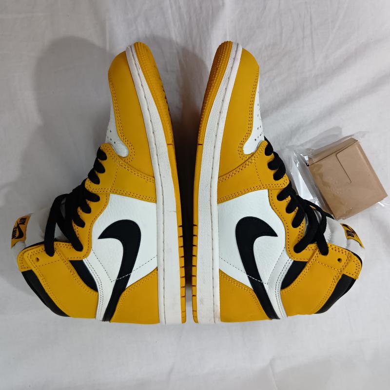 ナイキ NIKE スニーカー スニーカー NIKE ナイキ Air Jordan 1 Retro High OG ナイキ エアジョーダン 1 レトロ ハイ オリジナル イエローオークル DZ5485-701 26.5cm ロゴ、文字 黒 / ブラック / black X 白 / ホワイト / white X 黄 / イエロー / yellow メンズ USED 古着 中古 50133570