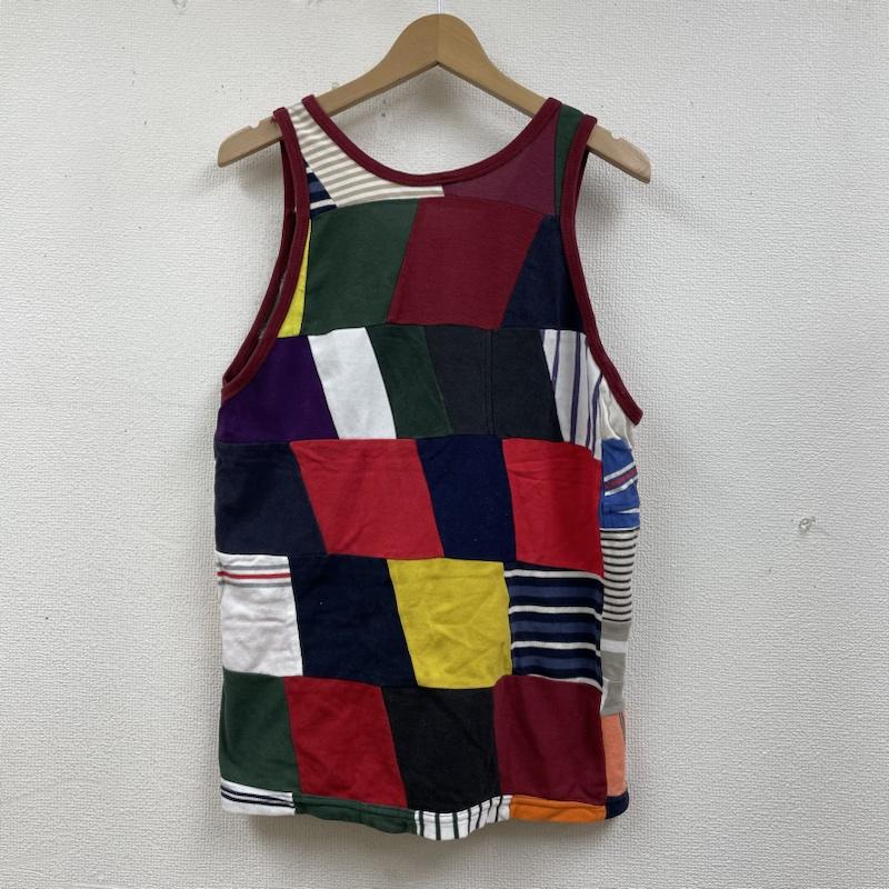ラコステ LACOSTE タンクトップ タンクトップ ワニ 刺繍 ロゴ パッチワーク タンクトップ リメイク ノースリーブ ロゴ、文字 X 刺繍 X ワンポイント マルチカラー / マルチカラー / multicolor メンズ USED 古着 中古 50133575