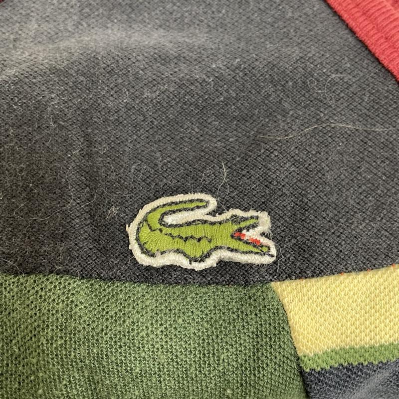 ラコステ LACOSTE タンクトップ タンクトップ ワニ 刺繍 ロゴ パッチワーク タンクトップ リメイク ノースリーブ ロゴ、文字 X 刺繍 X ワンポイント マルチカラー / マルチカラー / multicolor メンズ USED 古着 中古 50133575