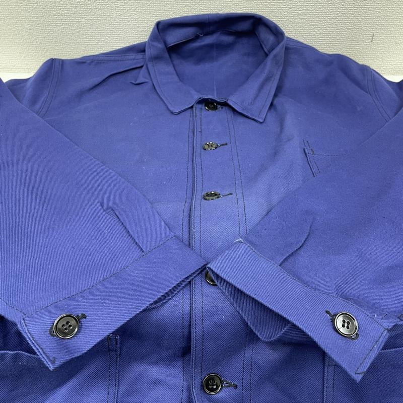 古着 USED ジャケット、上着 ジャンパー、ブルゾン ドイツ軍 カバーオール ワーク ジャケット ヘリンボーン HBT ユーロ ヴィンテージ 無地 青 / ブルー / blue メンズ USED 古着 中古 50133612