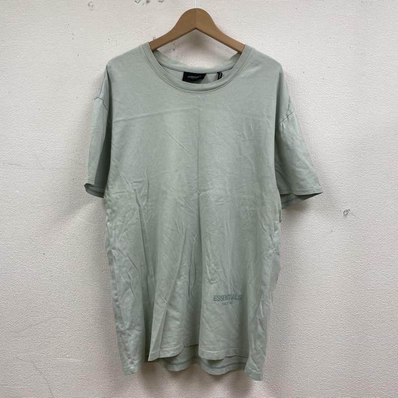 エッセンシャルズ ESSENTIALS Tシャツ 半袖 FEAR OF GOD 半袖 Tシャツ ロゴ プリント クルーネック カットソー ミントグリーン M ロゴ、文字 X プリント 薄緑 / ライトグリーン / メンズ USED 古着 中古 50133622