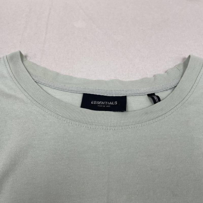 エッセンシャルズ ESSENTIALS Tシャツ 半袖 FEAR OF GOD 半袖 Tシャツ ロゴ プリント クルーネック カットソー ミントグリーン M ロゴ、文字 X プリント 薄緑 / ライトグリーン / メンズ USED 古着 中古 50133622