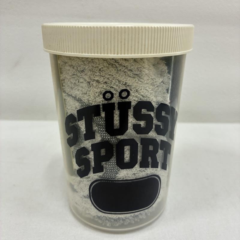 ステューシー STUSSY ファッション小物 ファッション小物 SPORT プロテイン シェイカー マフラー タオル ステッカー セット SSリンク ロゴ、文字 白 / ホワイト / white X 紺 / ネイビー / navy メンズ USED 古着 中古 50133668