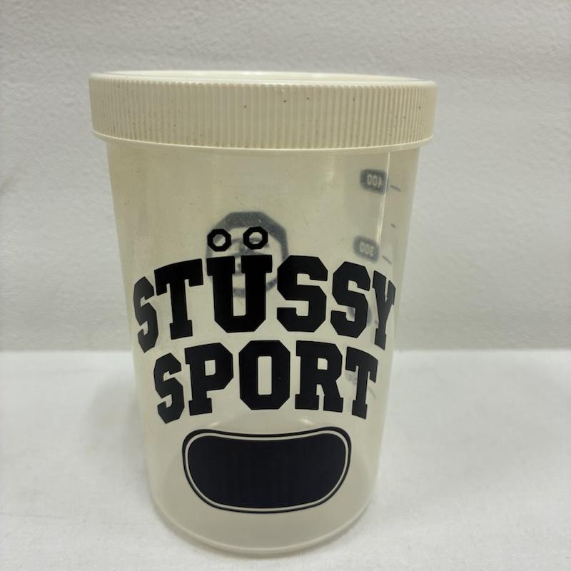 ステューシー STUSSY ファッション小物 ファッション小物 SPORT プロテイン シェイカー マフラー タオル ステッカー セット SSリンク ロゴ、文字 白 / ホワイト / white X 紺 / ネイビー / navy メンズ USED 古着 中古 50133668