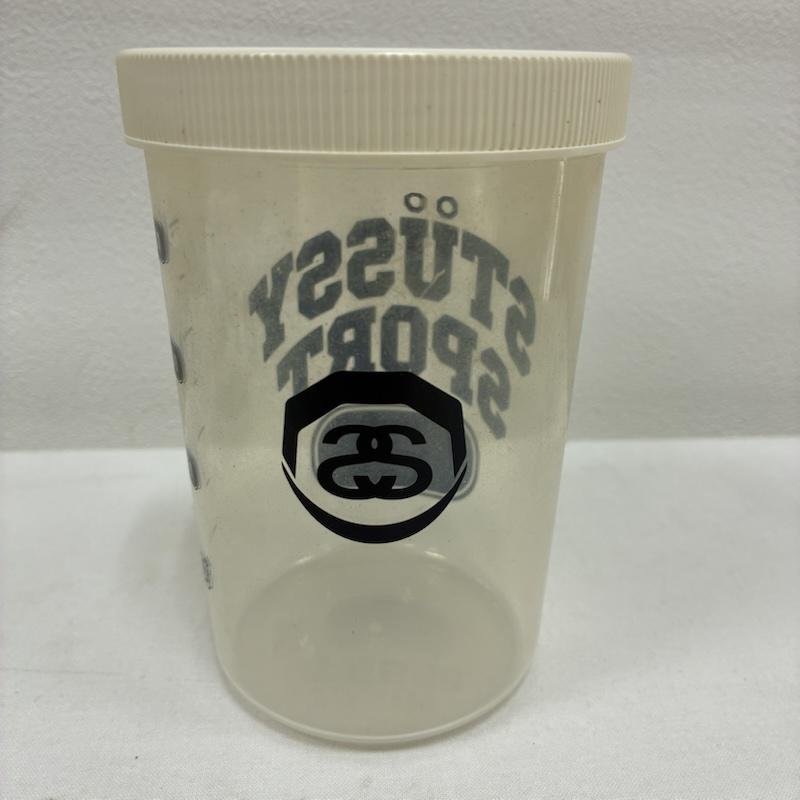 ステューシー STUSSY ファッション小物 ファッション小物 SPORT プロテイン シェイカー マフラー タオル ステッカー セット SSリンク ロゴ、文字 白 / ホワイト / white X 紺 / ネイビー / navy メンズ USED 古着 中古 50133668