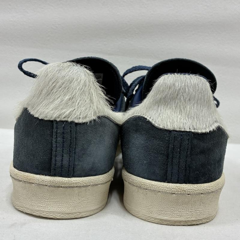アディダスオリジナルス adidas originals スニーカー スニーカー CAMPUS 80s キャンパス 2021ss ハラコ スネークスキン GY0406 27.5cm ストライプ X ヘビ柄 紺 / ネイビー / navy X 白 / ホワイト / white メンズ USED 古着 中古 50133716