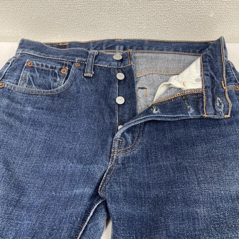 ドゥニーム Denime パンツ デニム、ジーンズ 旧ドゥニーム ORIZZONTI XXモデル 皮パッチ ストレート デニム パンツ ジーンズ ジーパン ボタンフライ 29インチ ロゴ、文字 インディゴ / インディゴ / Indigo メンズ USED 古着 中古 50133731