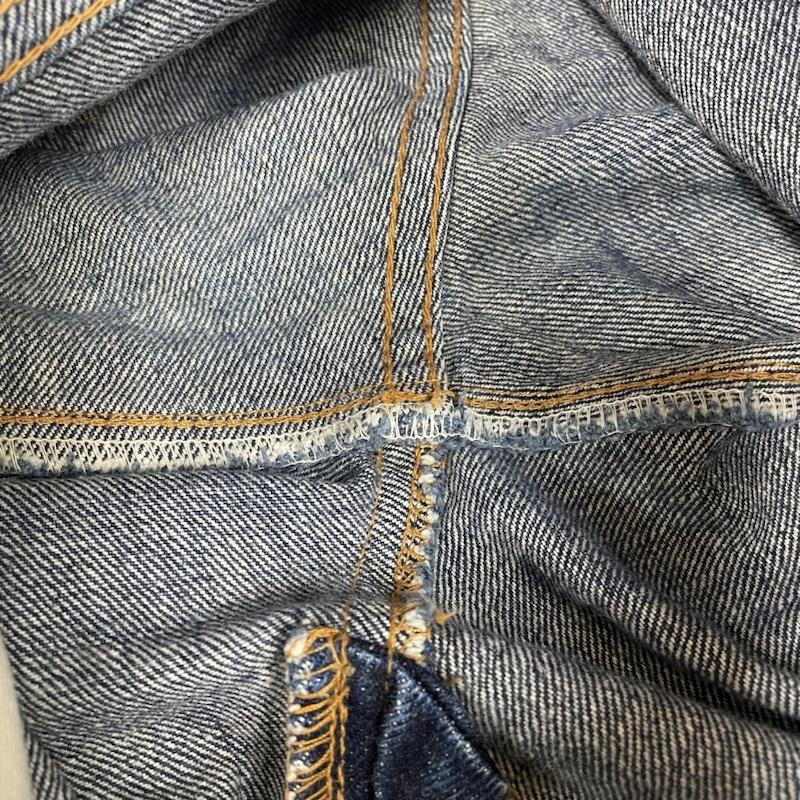ドゥニーム Denime パンツ デニム、ジーンズ 旧ドゥニーム ORIZZONTI XXモデル 皮パッチ ストレート デニム パンツ ジーンズ ジーパン ボタンフライ 29インチ ロゴ、文字 インディゴ / インディゴ / Indigo メンズ USED 古着 中古 50133731