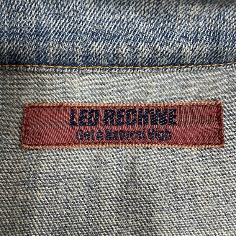 レッドリーチュエ LED RECHWE ジャケット、上着 ジャンパー、ブルゾン voyage デニム ブッシュ ジャケット Gジャン ボタン ミディ丈 ウエストマーク クラッシュ S 無地 インディゴ / インディゴ / Indigo メンズ USED 古着 中古 50133737