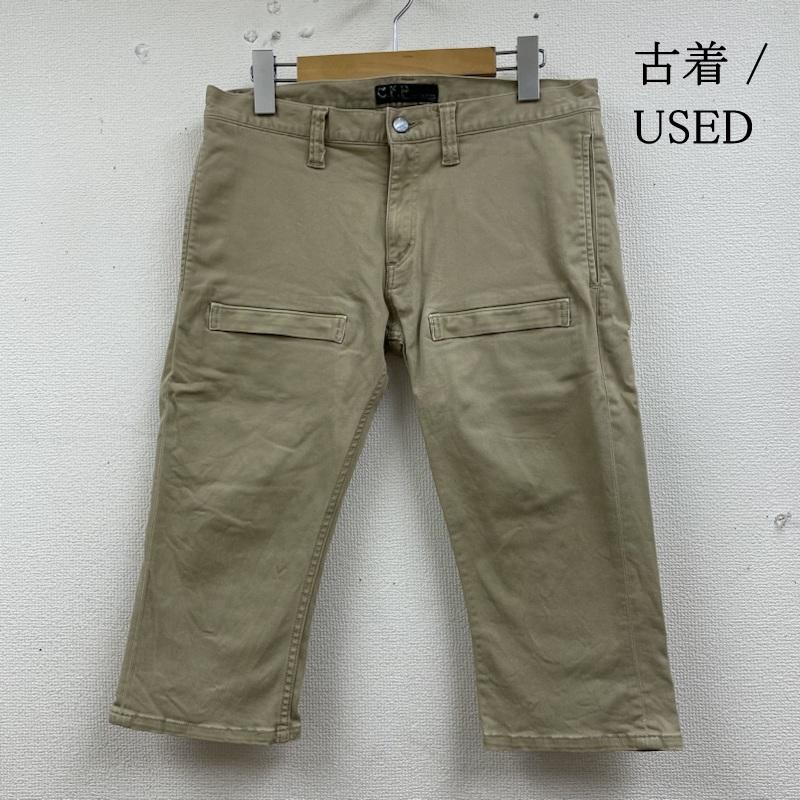 古着 USED パンツ ショートパンツ C.F.P ミディアム丈 ショート パンツ ハーフ チノ ジップフライ 無地 M 無地 ベージュ / ベージュ / beige メンズ USED 古着 中古 50133740