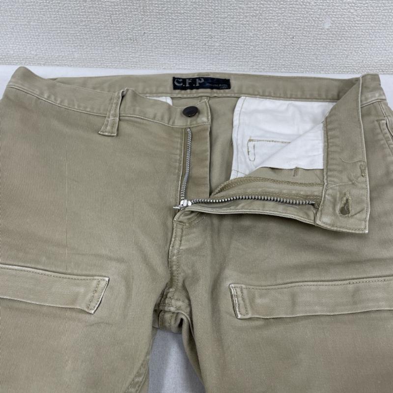 古着 USED パンツ ショートパンツ C.F.P ミディアム丈 ショート パンツ ハーフ チノ ジップフライ 無地 M 無地 ベージュ / ベージュ / beige メンズ USED 古着 中古 50133740